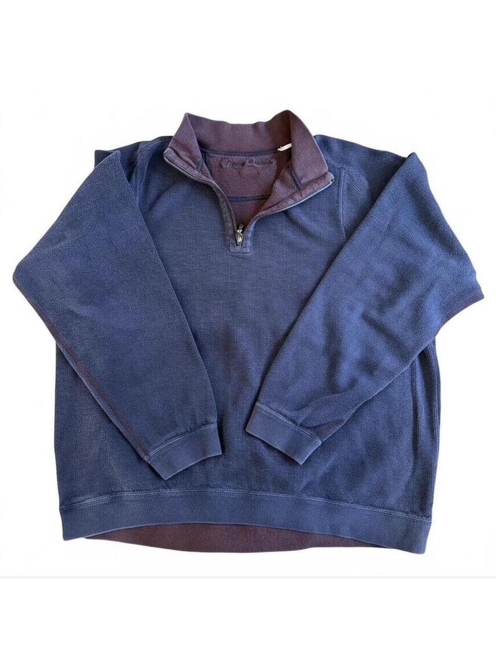 Tommy Bahama Women's Navy and Blue Sweatshirt